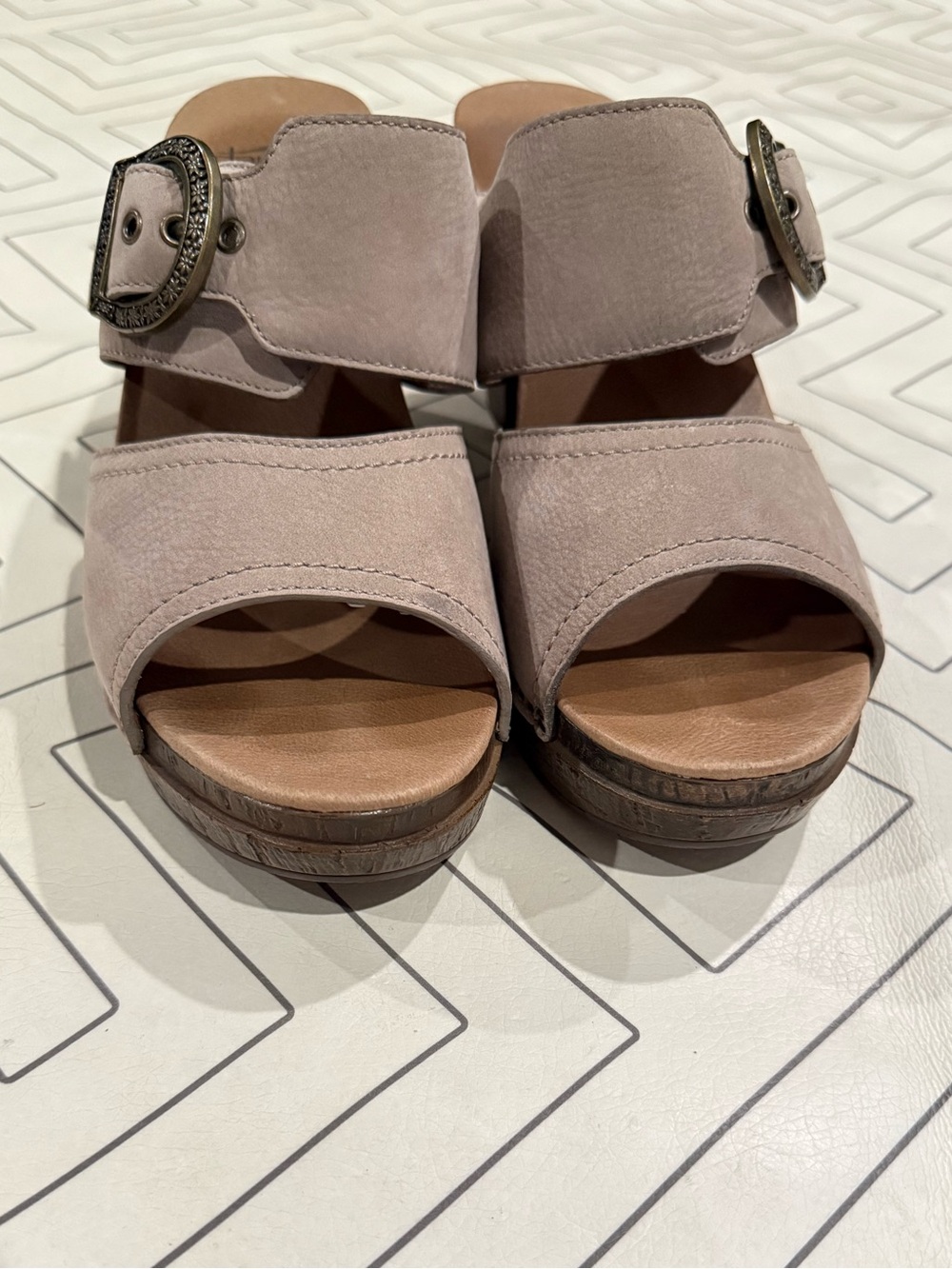 Dansko Brown Platform Sandals - Picture 6 of 14